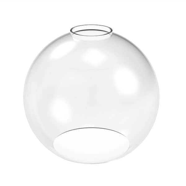 6 in. Height 3-Pack Clear Globe Glass 1 in. Fitter Width Vanity Pendant Flush Mount Light Shade