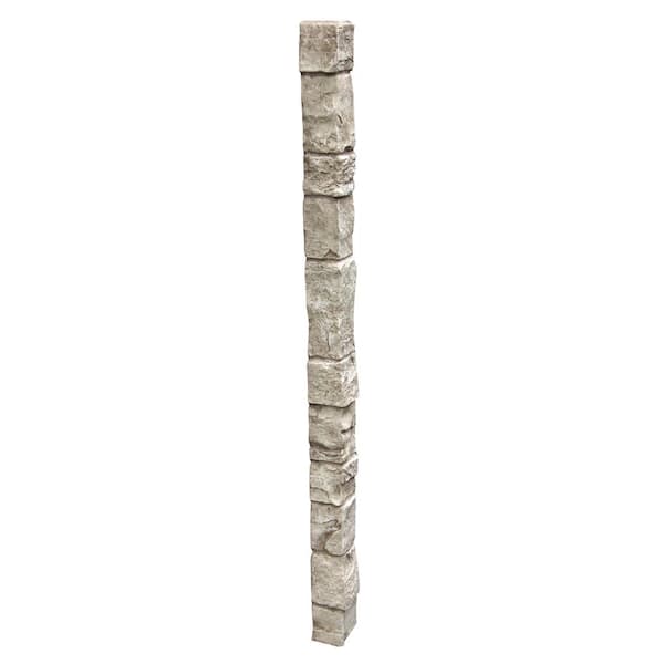 3 in. W x 3 in. L Biscotti Tan Faux Stone Corner Siding