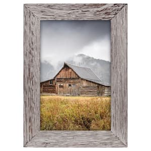 4 x 6 GRAY RIDGE LINEAR WOOD PICTURE FRAME - 4 PACK