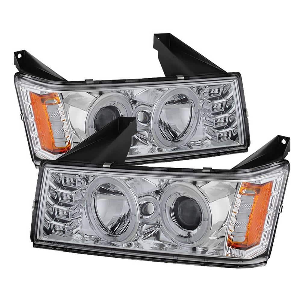 Chevy Colorado 04-12 / GMC Canyon 04-12 Projector Headlights - Halogen Model Only - LED Halo - Chrome price history on PriceWatchPro