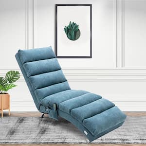 Blue Polyester Massage Chaise Lounge Indoor Chair