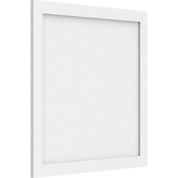 Ekena Millwork 5/8 in. x 28 in. x 28 in. Cornell Flat Panel White PVC ...