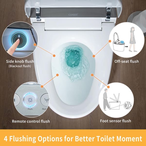 Casta Diva Smart Bidet Toilet with Auto Dual Flush & Night Light