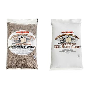 40 lbs. Bags Perfect Mix Wood Pellets and Black Cherry Wood Pellets
