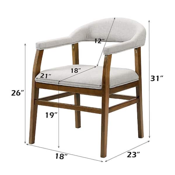 Acme Furniture Darcy Dark Walnut Wood Parsons Chair Set-2 DN03096