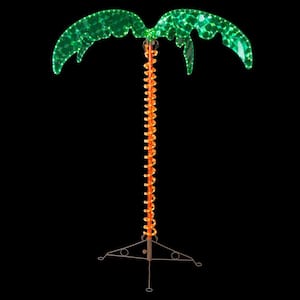 4.5 ft. Artificial Holographic LED Lighted Palm Tree