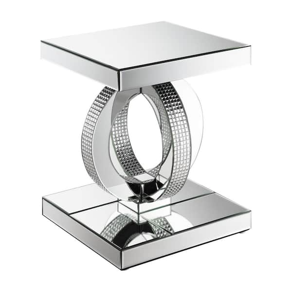 Coaster 15.75 in. Mirror Square End Table