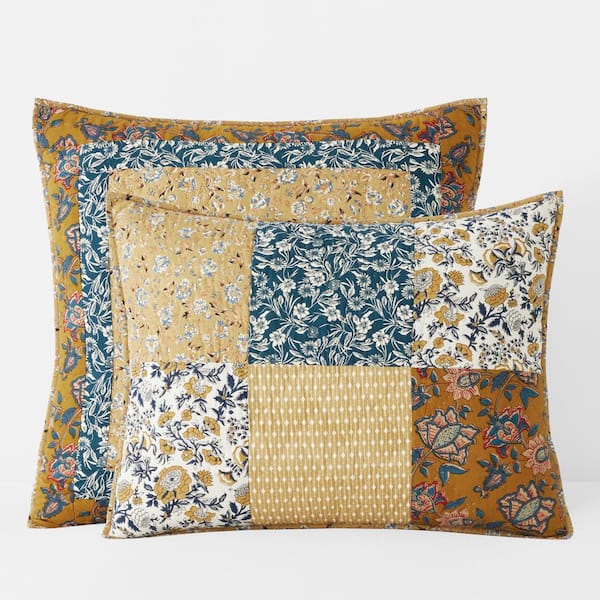The Company Store Varanda Patchwork Quilted Multi Cotton Standard Sham
