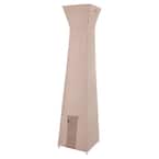 Monterey Water Resistant Outdoor Pyramid Patio Heater Cover, 21 in. W x 21 in. D x 90 in. H, Beige