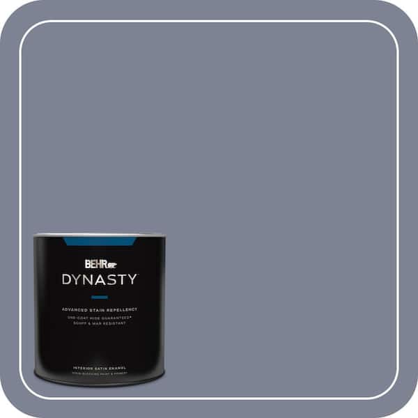 BEHR DYNASTY 1 qt. #610F-6 Deep Smoke Signal Satin Enamel Interior Stain-Blocking Paint & Primer