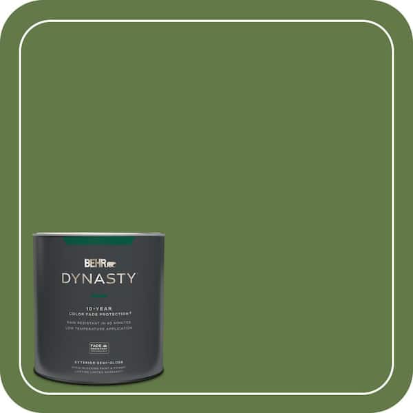 BEHR DYNASTY 1 qt. #M370-7 Mown Grass Semi-Gloss Exterior Stain-Blocking Paint & Primer