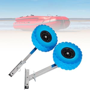 Boat Launching Wheels Stainless Steel Transom Launching Wheel Dolly Stainless Steel for Inflatable Boat