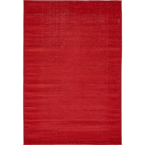 Williamsburg Solid Red 4' 0 x 6' 0 Area Rug