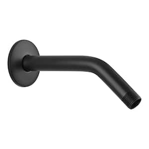 8 in. Stainless Steel Shower Arm in Matte Black