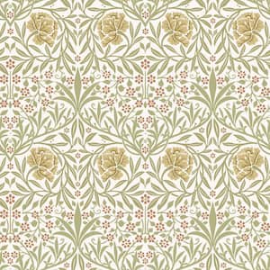 Yellow Oxford Union Floral Vines Wallpaper