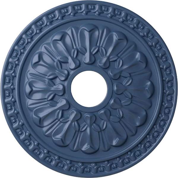 Ekena Millwork 1-3/8" x 18" x 18" Polyurethane Warsaw Ceiling Medallion, Hand-Painted Americana