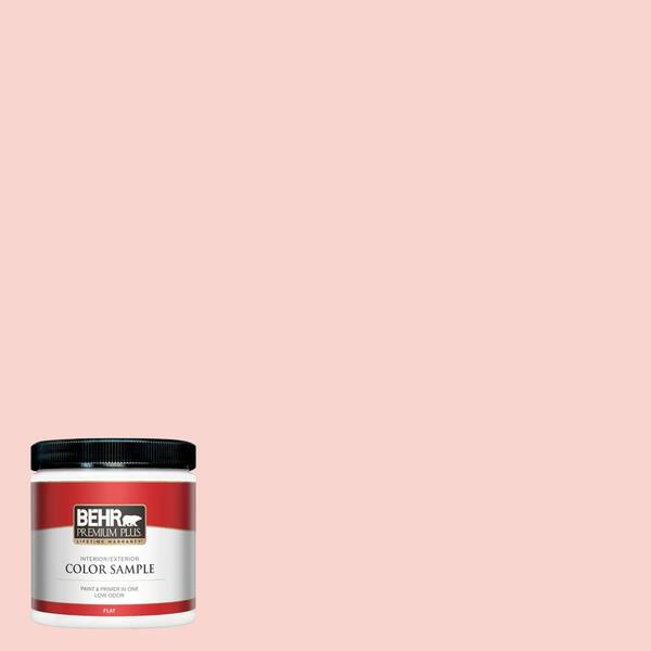 BEHR PREMIUM PLUS 8 oz. #170C-2 Creamy Peach Flat Interior/Exterior ...
