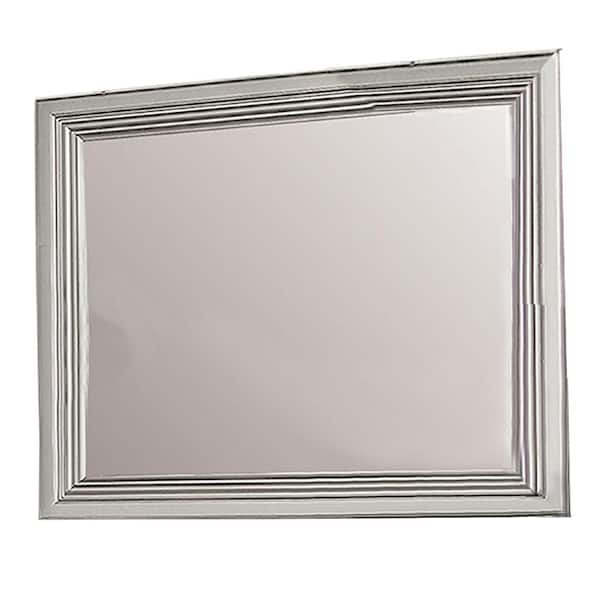 Best Master Furniture Penelope 42 in. W x 37 in. H Wood Bronze Wall Mirror