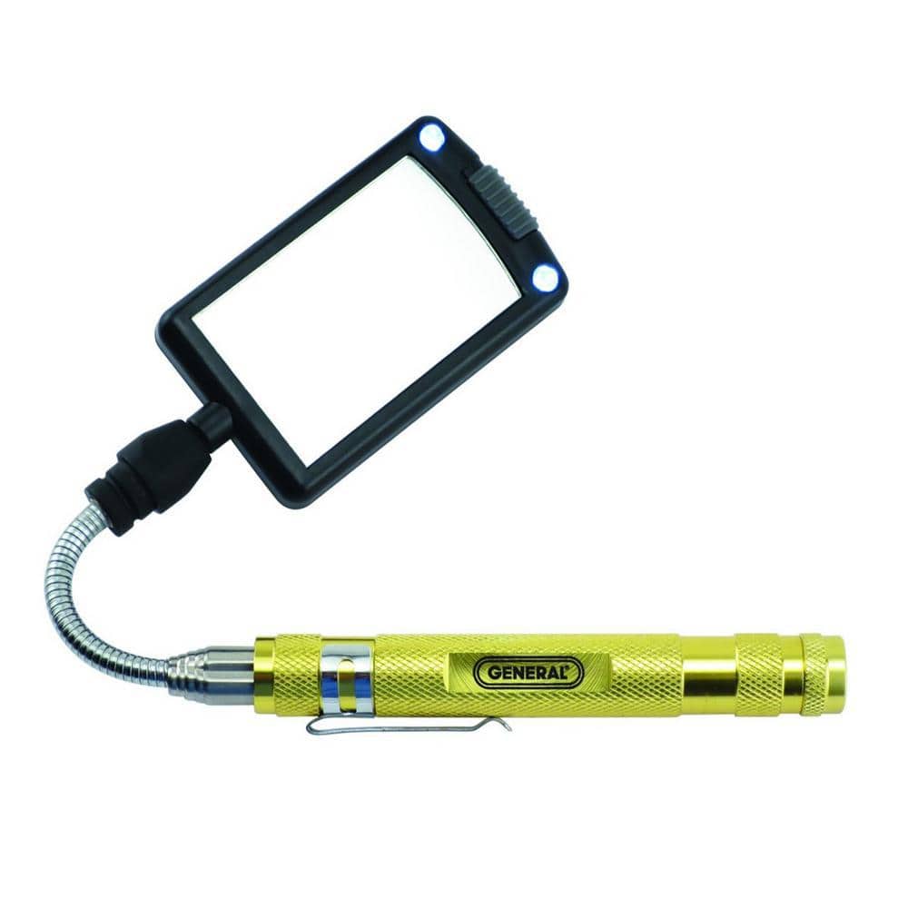 LED Lighted Telescoping Inspection Mirror 