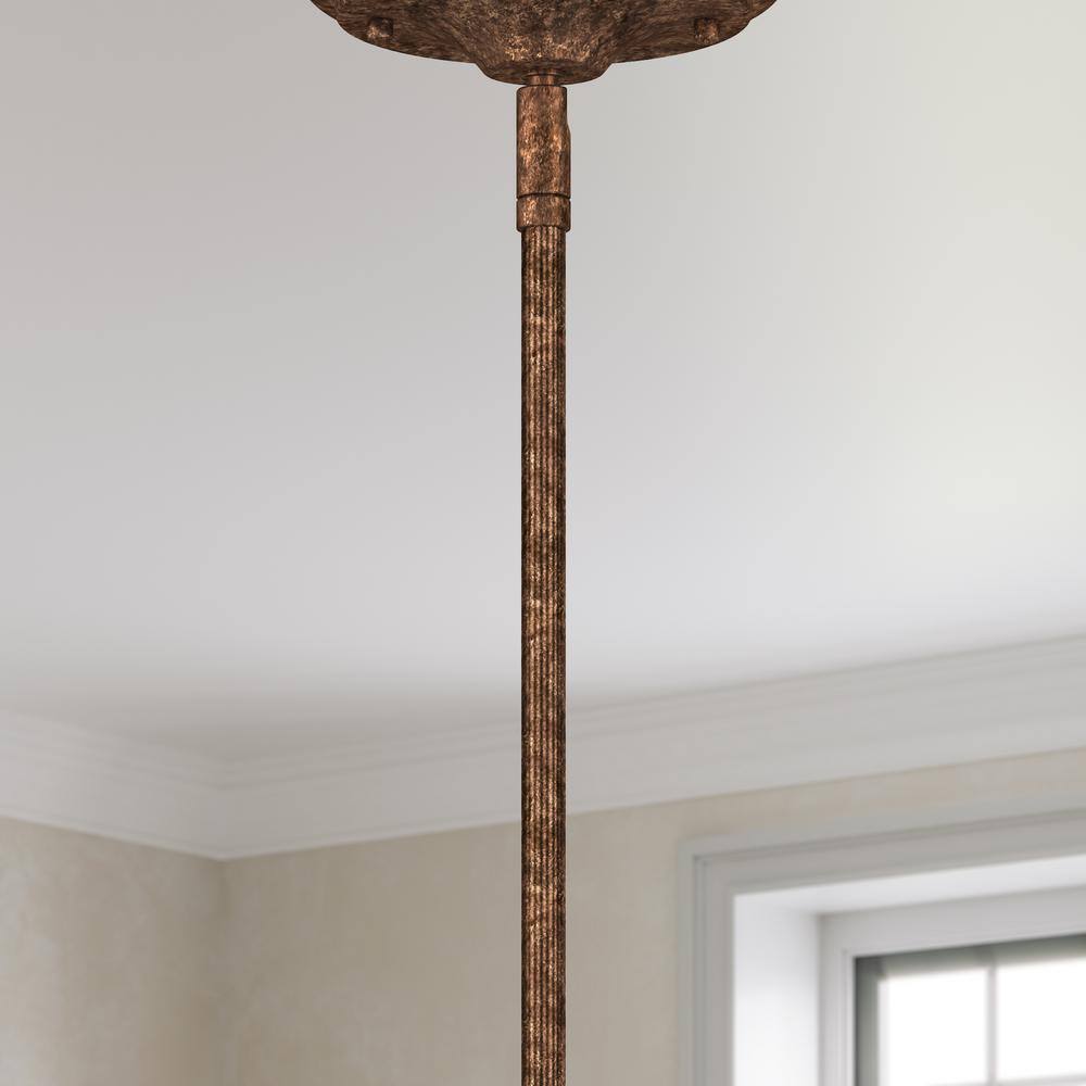 Verona Bronze 12" Steel Extension Rod for Lighting Fixtures