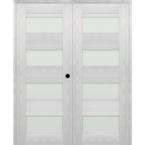 Belldinni Vona 07-08 64 in. x 96 in. Left Active 4-Lite Frosted Glass ...