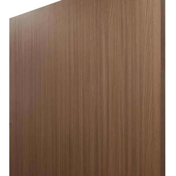 CALHOME 36 in. x 80 in. Walnut Texture Flush Hollow Core Composite