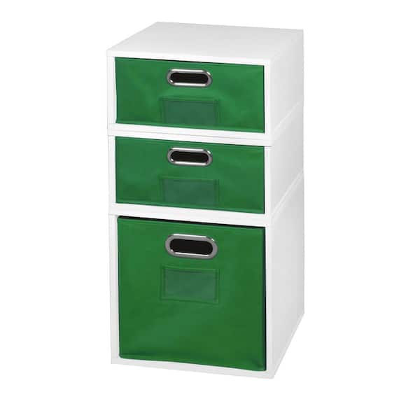 null 26 in. H x 13 in. W x 13 in. D Wood 3- Cube Organizer