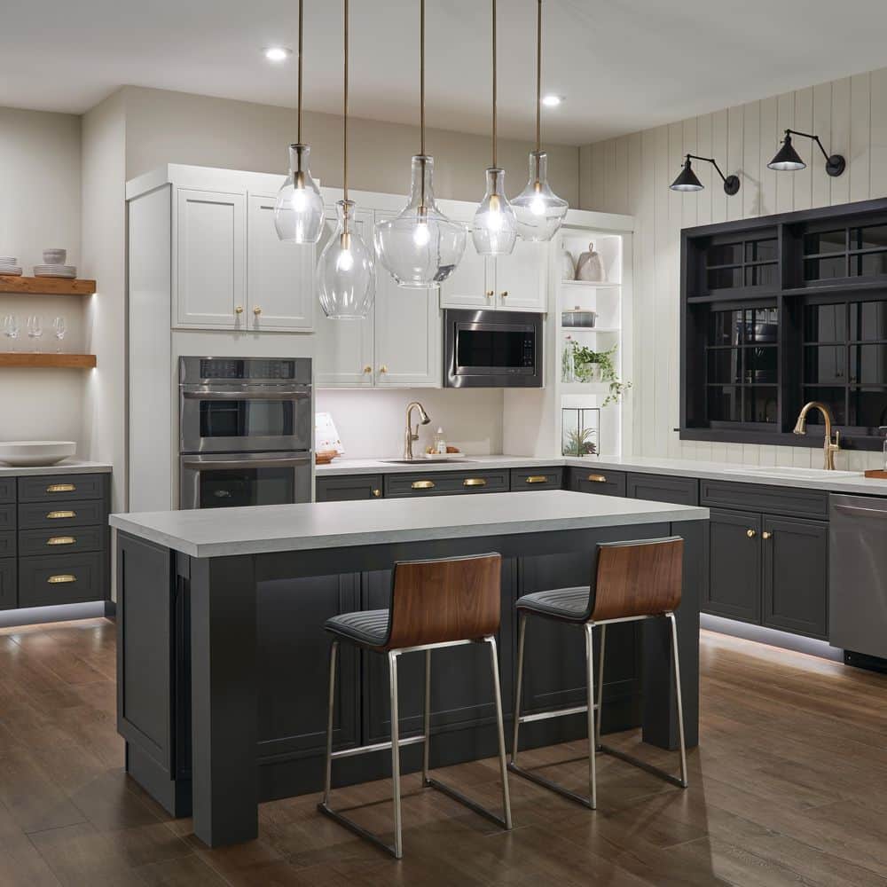 Elegant Everly Brass Mini-Pendant with Clear Glass Shade