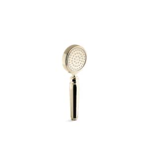 Artifacts 1-Spray Patterns 1.75 GPM 3.625 in. Wall Mount Handheld Shower Head in Vibrant French Gold
