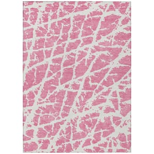 Chantille ACN501 Pink 5 ft. x 7 ft. 6 in. Machine Washable Indoor/Outdoor Geometric Area Rug