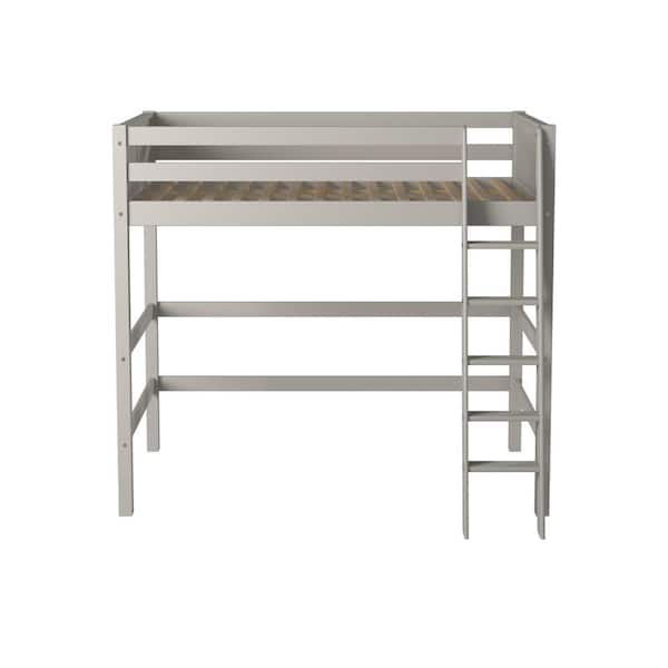 Grey Full Panel High Loft Bed