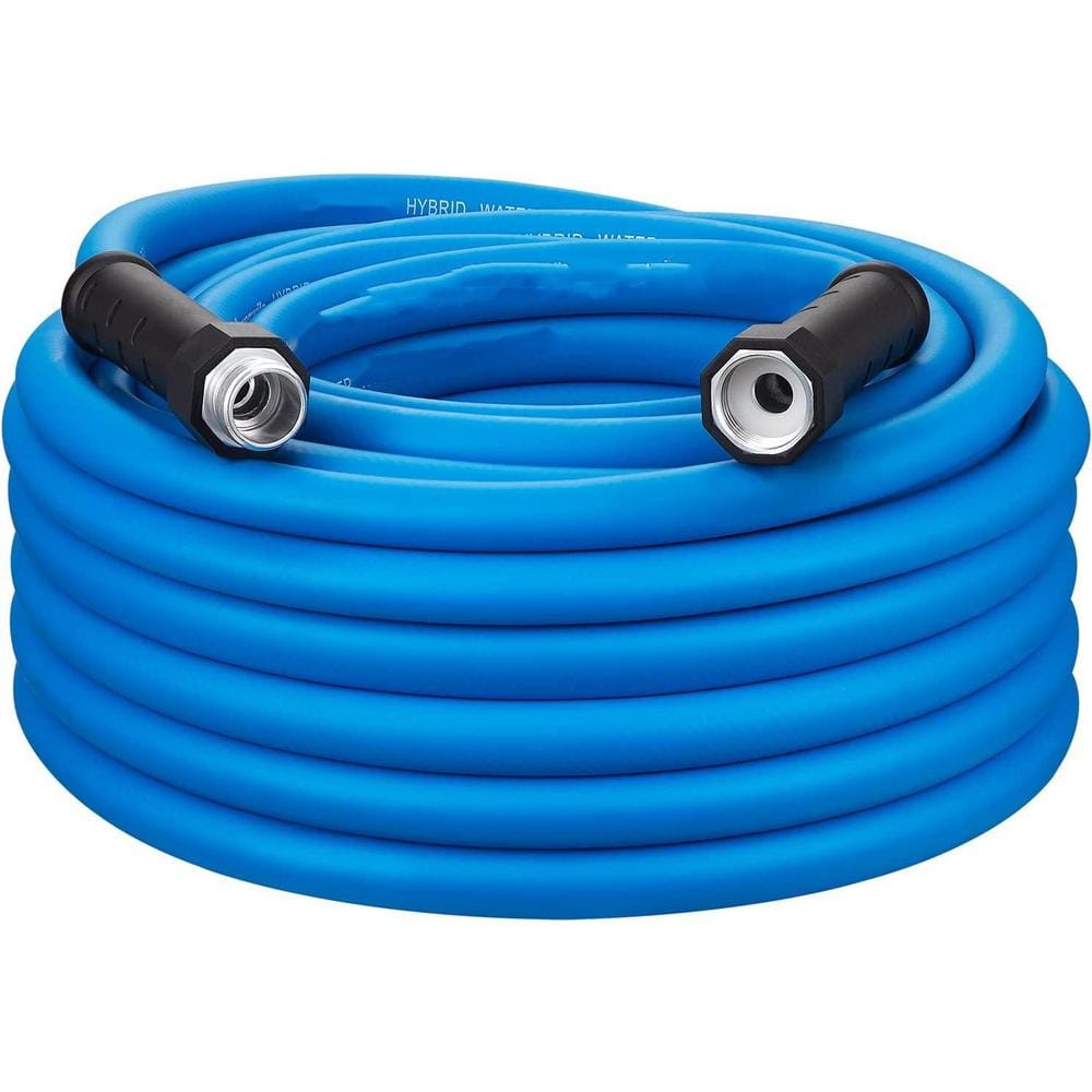 5/8 in. x 50 ft. Heavy-Duty Water Hose with Swivel Grip, Lightweight Flexib