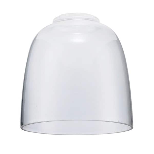 6 in. Clear Glass Dome Shaped Replacement Pendant Shade with 2.25 in. Lip Fitter