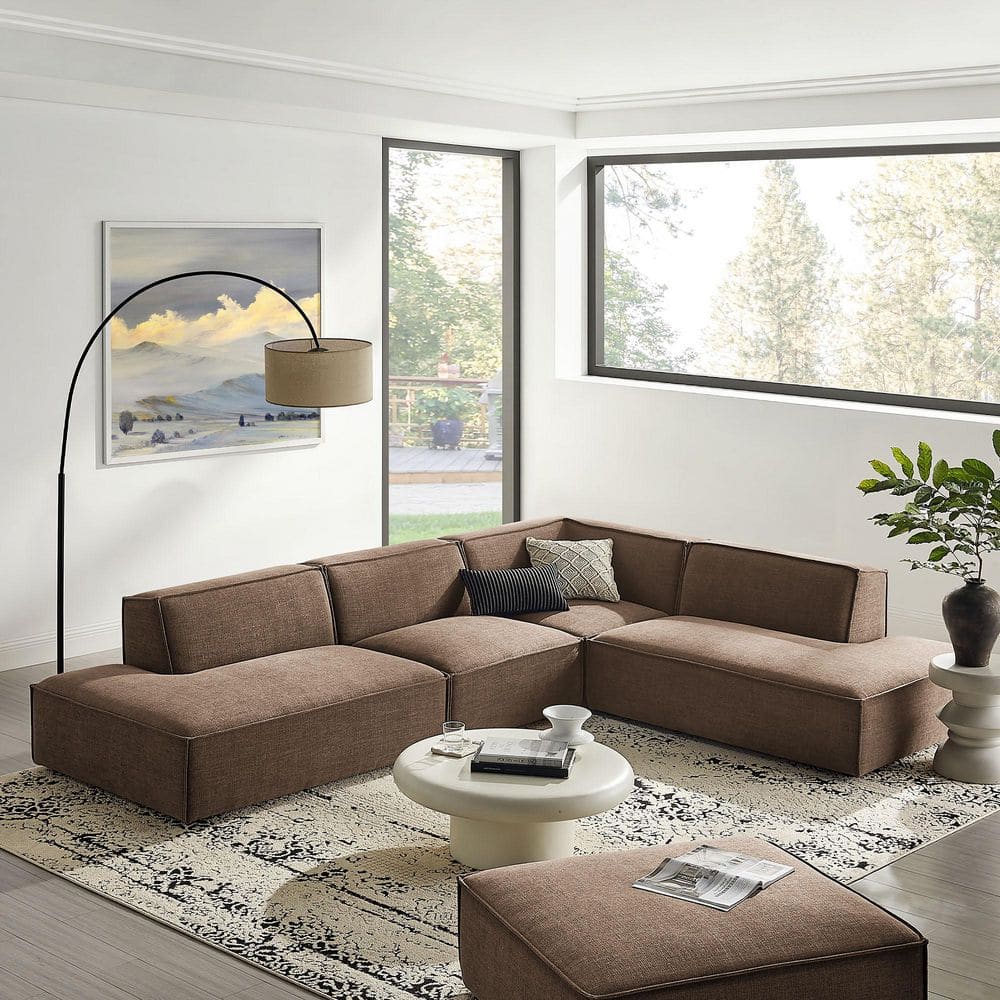 Modway Restore 96.6 in. Performance Polyester Fabric Upholstered 4