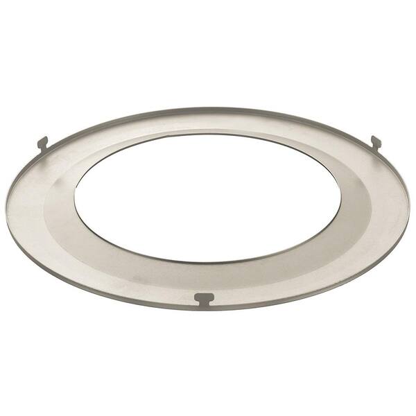 CE Commercial Elec 6 Inch Metal Recessed Can Light Brushed Nickel 6" Shower Trim 