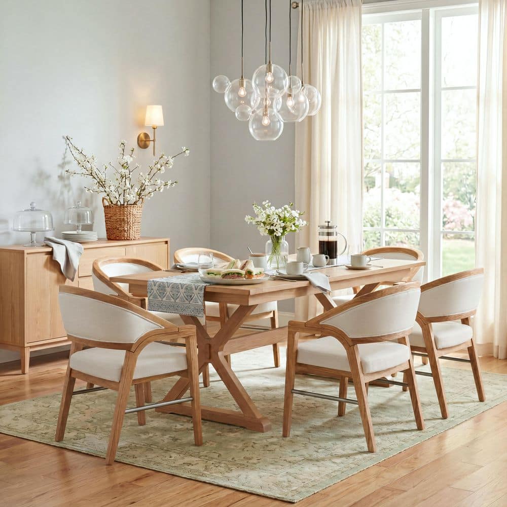 CHRISTOPHER KNIGHT HOME Ulen Country Natural Finish Solid Wood and ...