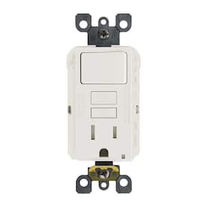 15 Amp 125-Volt Combo Self-Test Tamper-Resistant GFCI Outlet and Switch, White