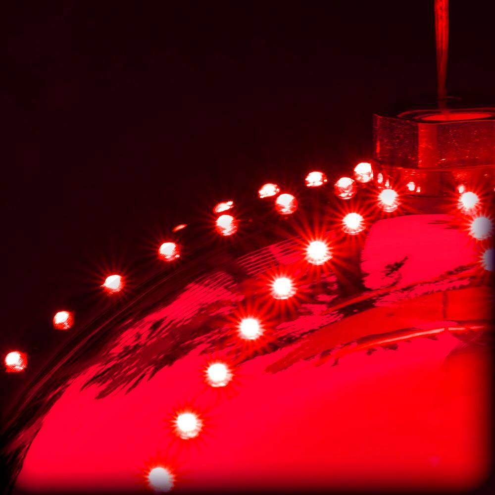 Red 13" LED Light-Up Hanging Christmas Ball Ornament