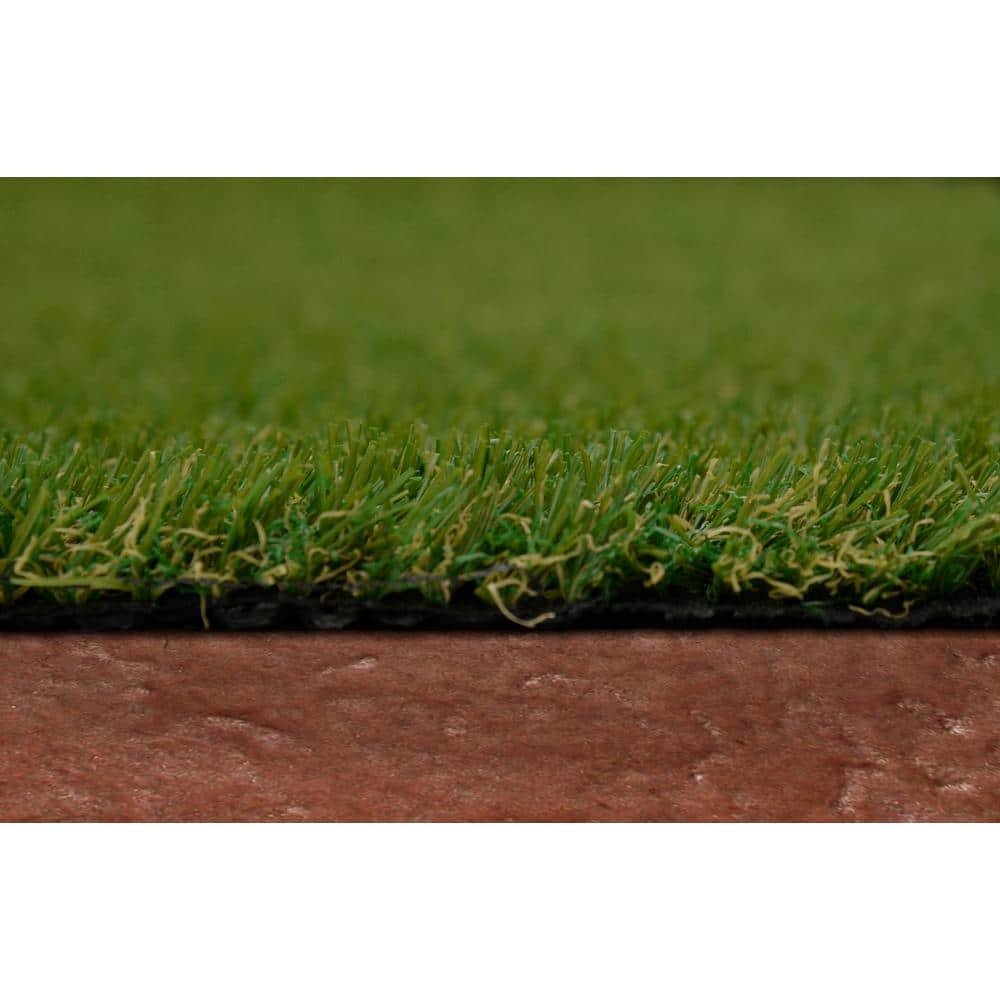 Green Polypropylene Artificial Grass Turf Rug, 4x6 ft