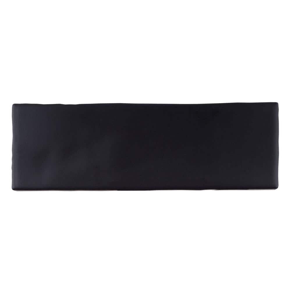 Matte Black 3" x 8" Porcelain Subway Tile