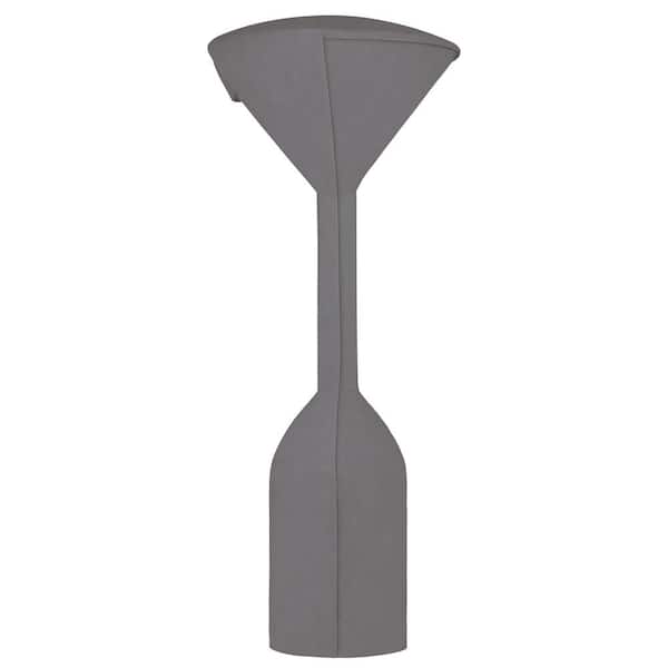 ITOPFOX Waterproof 95 in. x 34 in. x 19 in. Gray Fabric Patio Heater Cover with Zipper and Storage Bag