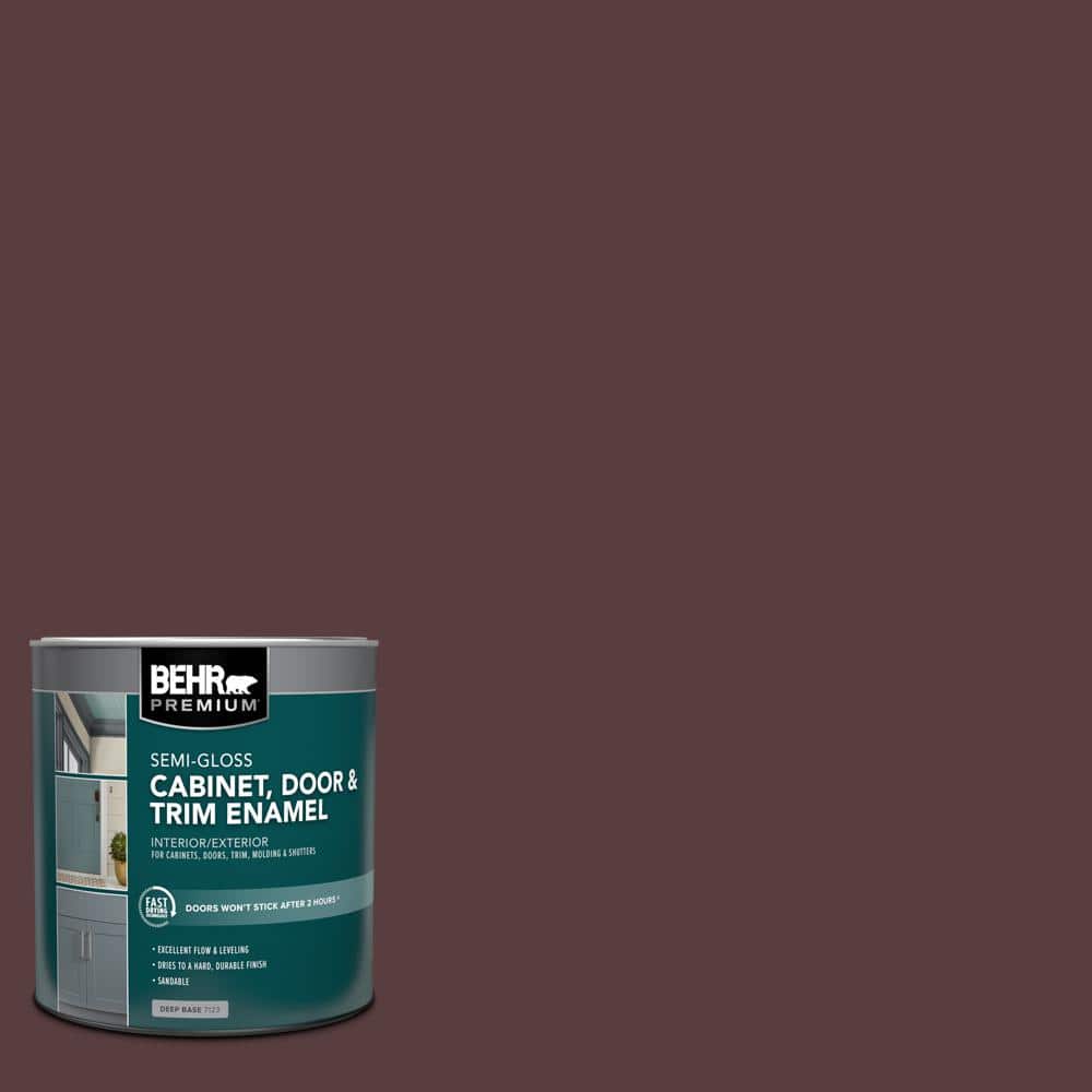 1 qt. #PPU1-02 Divine Wine Semi-Gloss Enamel Interior/Exterior Cabinet, Doo