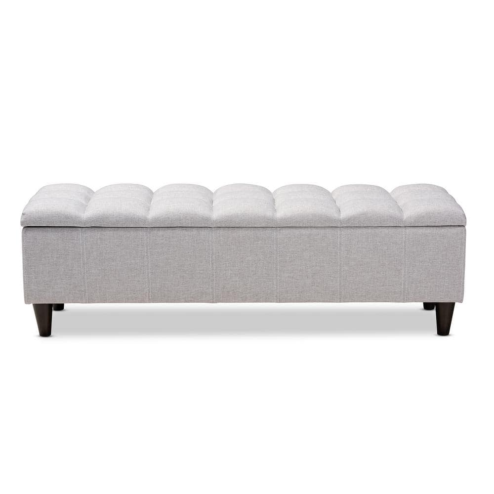 Baxton Studio Brette Grayish Beige Storage Ottoman 155-9106-HD - The ...