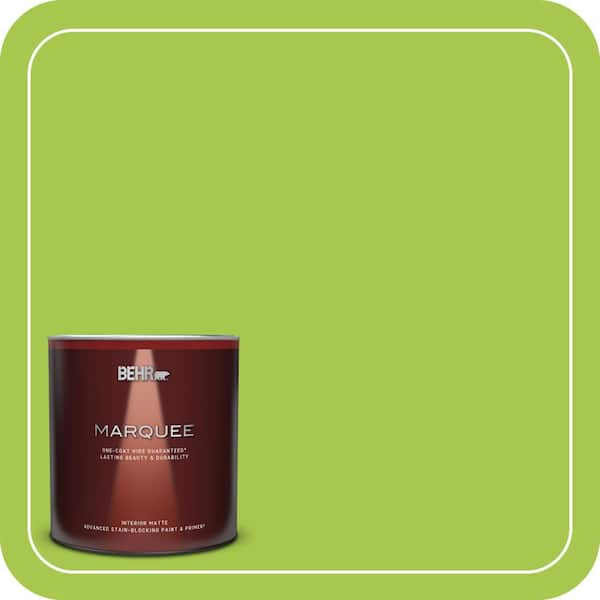 BEHR MARQUEE 1 qt. #420B-5 Sweet Midori Matte Interior Paint & Primer