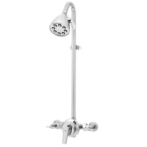 Icon Anystream 3-Spray Exposed Shower in Polished Chrome (Valve Not Included)