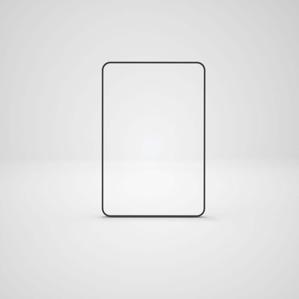 24 x 36 Inch Black Aluminum Rectangular Bathroom Vanity Mirror
