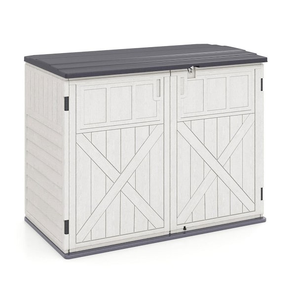 2 ft. W x 4 ft. D Metal Shed All-Weather Storage Box with Adjustable Shelf (8 sq. ft.)