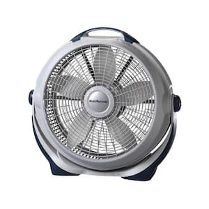 Lasko Cyclone Power Circulator 20 In. 3 Speed Beige Floor Fan With ...