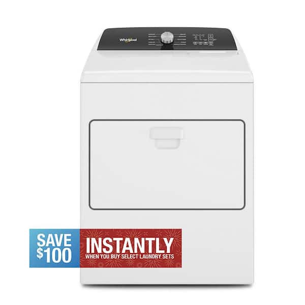 7 cu. ft. White Top Load Electric Moisture Sensing Dryer