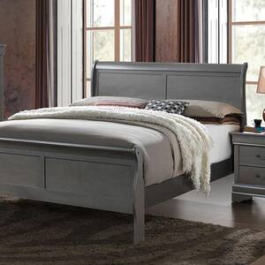 Louis philippe III Gray Full Bed